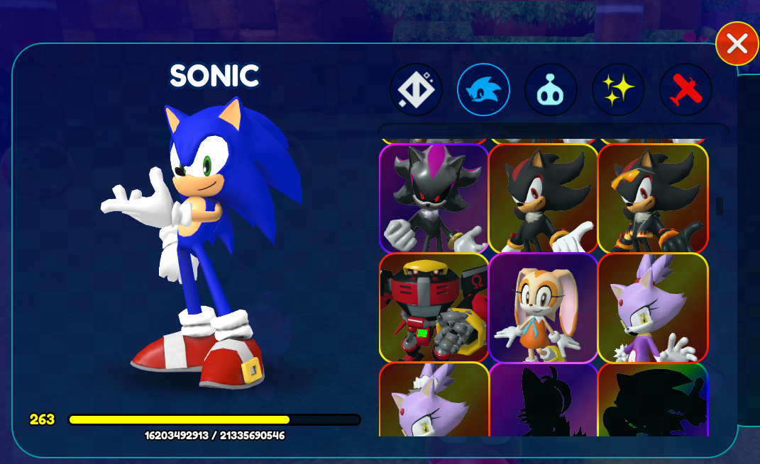 Sonic Speed Simulator Characters