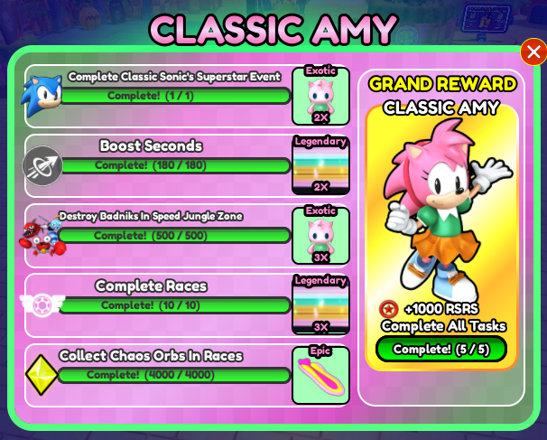 Classic Amy Event
